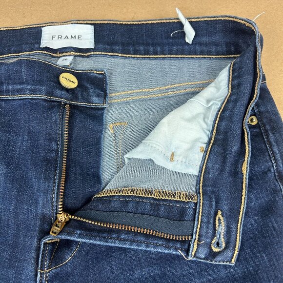 Frame Le High Skinny Jeans Womens 29 Blue Split Ankle Five Pocket - Picture 3 of 12